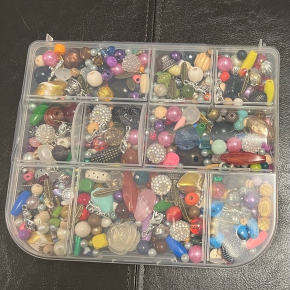 Craft Beads, VEGAN BEAD SALAD - NO MEAT, Jewelry Supplies, loose bulk beads - Picture 5 of 5